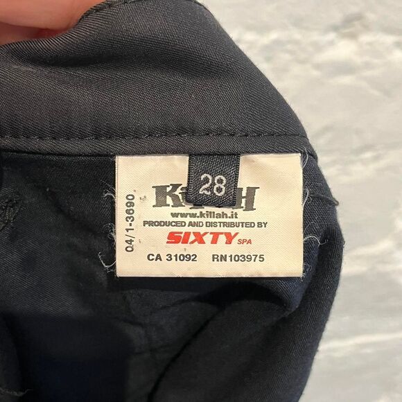 Miss Sixty Killah Y2K Black Tuxedo Stripe Pants Low Rise Made In Italy Size 28 - Picture 7 of 8